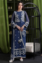 Gulaal By Soghat Unstitched 3 Piece Luxury Emb Chiffon Collection'2025-GSC-01