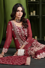 Gulaal By Soghat Unstitched 3 Piece Luxury Emb Chiffon Collection'2025-GSC-03