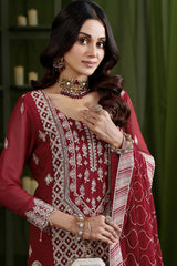 Gulaal By Soghat Unstitched 3 Piece Luxury Emb Chiffon Collection'2025-GSC-03