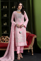 Gulaal By Soghat Unstitched 3 Piece Luxury Emb Chiffon Collection'2025-GSC-06