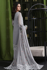 Gulaal By Soghat Unstitched 3 Piece Luxury Emb Chiffon Collection'2025-GSC-07