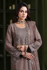 Gulaal By Soghat Unstitched 3 Piece Luxury Emb Chiffon Collection'2025-GSC-08