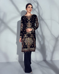Gulaal Unstitched 3 Piece Velvet Wedding Edition'2020-Sirene Embroidered Velvet 2-Piece Suit GV-05