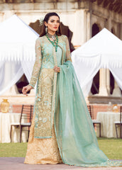 Zohra By Gulaal Unstitched 3 Piece Wedding Suit-Mehrbano Embroidered Net 3 Piece Suit GWF-08