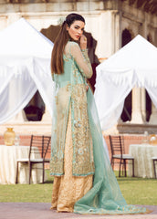 Zohra By Gulaal Unstitched 3 Piece Wedding Suit-Mehrbano Embroidered Net 3 Piece Suit GWF-08