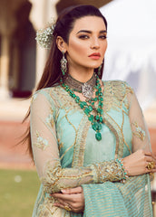 Zohra By Gulaal Unstitched 3 Piece Wedding Suit-Mehrbano Embroidered Net 3 Piece Suit GWF-08