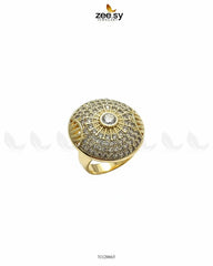 Vintage Golden Orb Statement Ring - Zeesy Jewellery