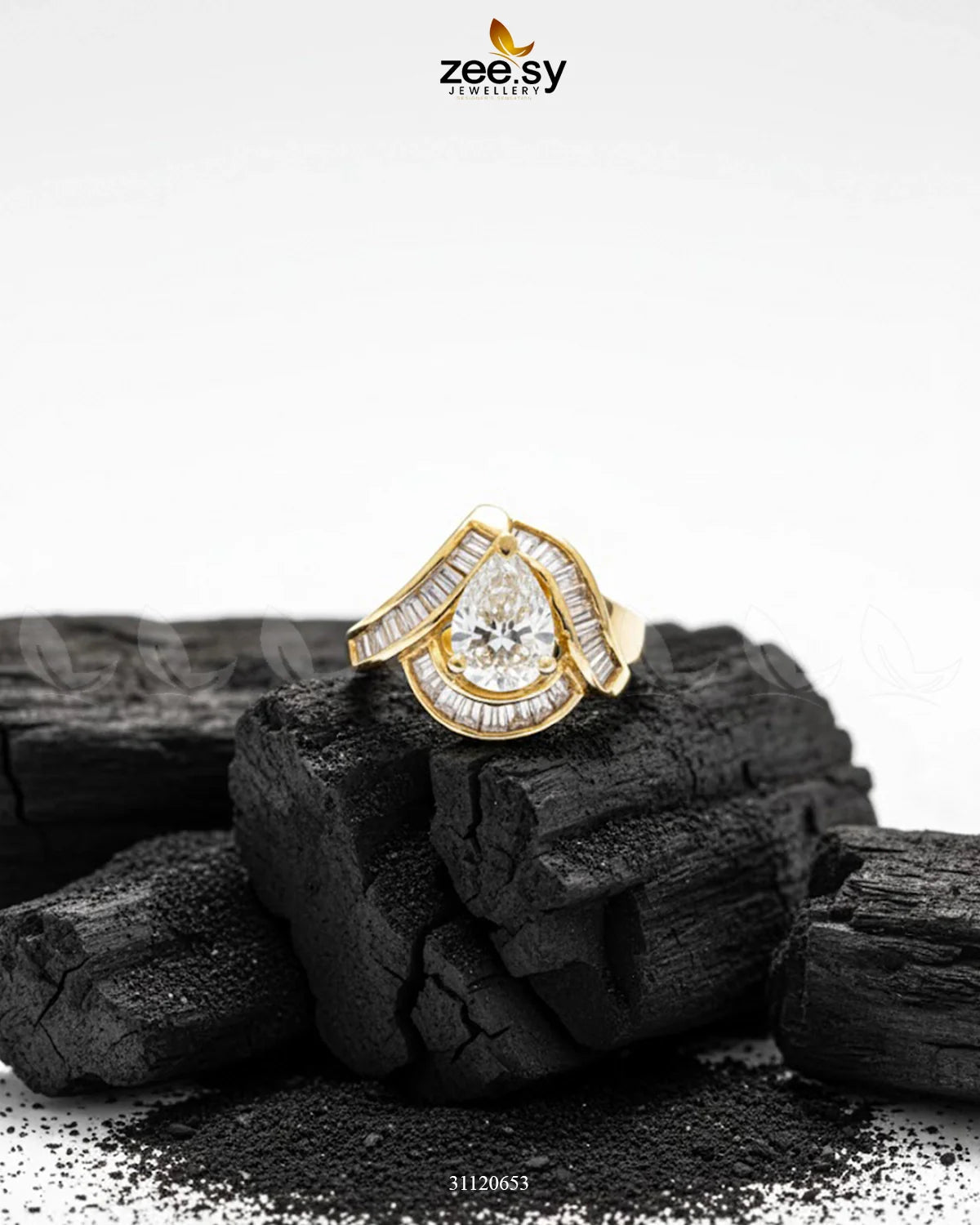 Majestic Baguette Swirl Ring - Zeesy Jewellery