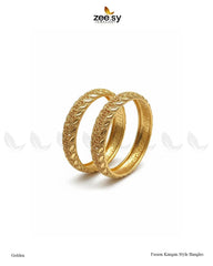 Fusion Kangan Style Bangles - Golden - Zeesy Jewellery