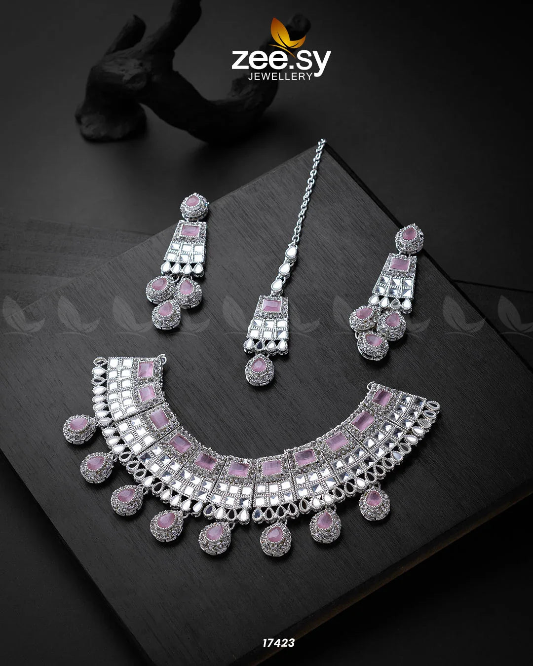 GemChic Necklace Mint Pink - Zeesy Jewellery
