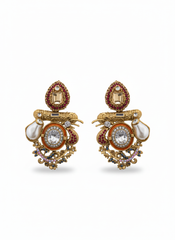 Regal Multi Baroque Drop Earrings - Zeesy Jewellery