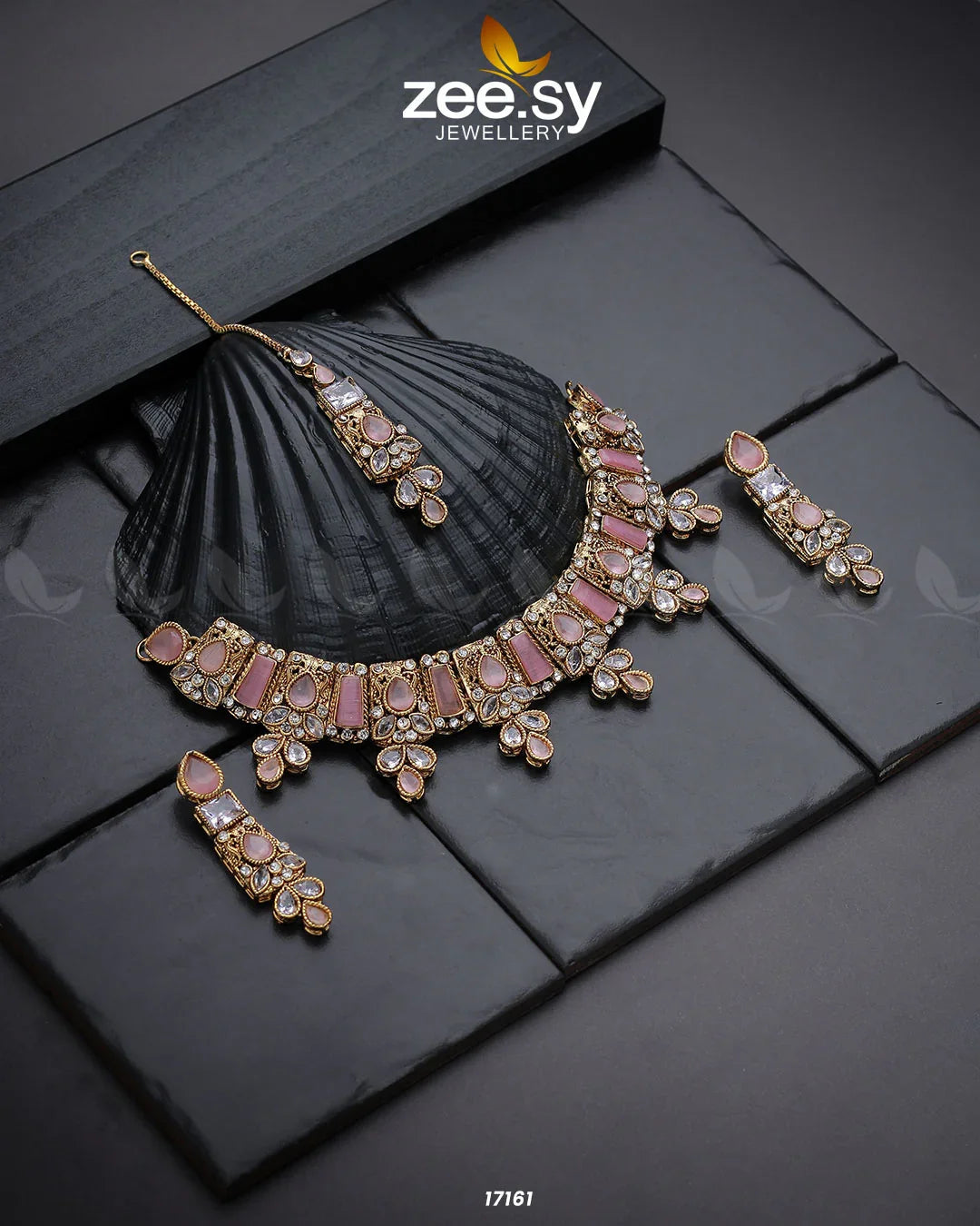 Gemstone Enchantment Necklace Pink - Zeesy Jewellery