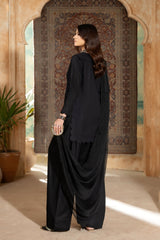 Monochrome By Inara Stitched 3 Piece Winter Suit-GHAZAL DR-03