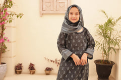 Woman Girl Oswah Shifa Embroidered Cutwork Lawn Shirt kurti Dupatta Printed Trouser