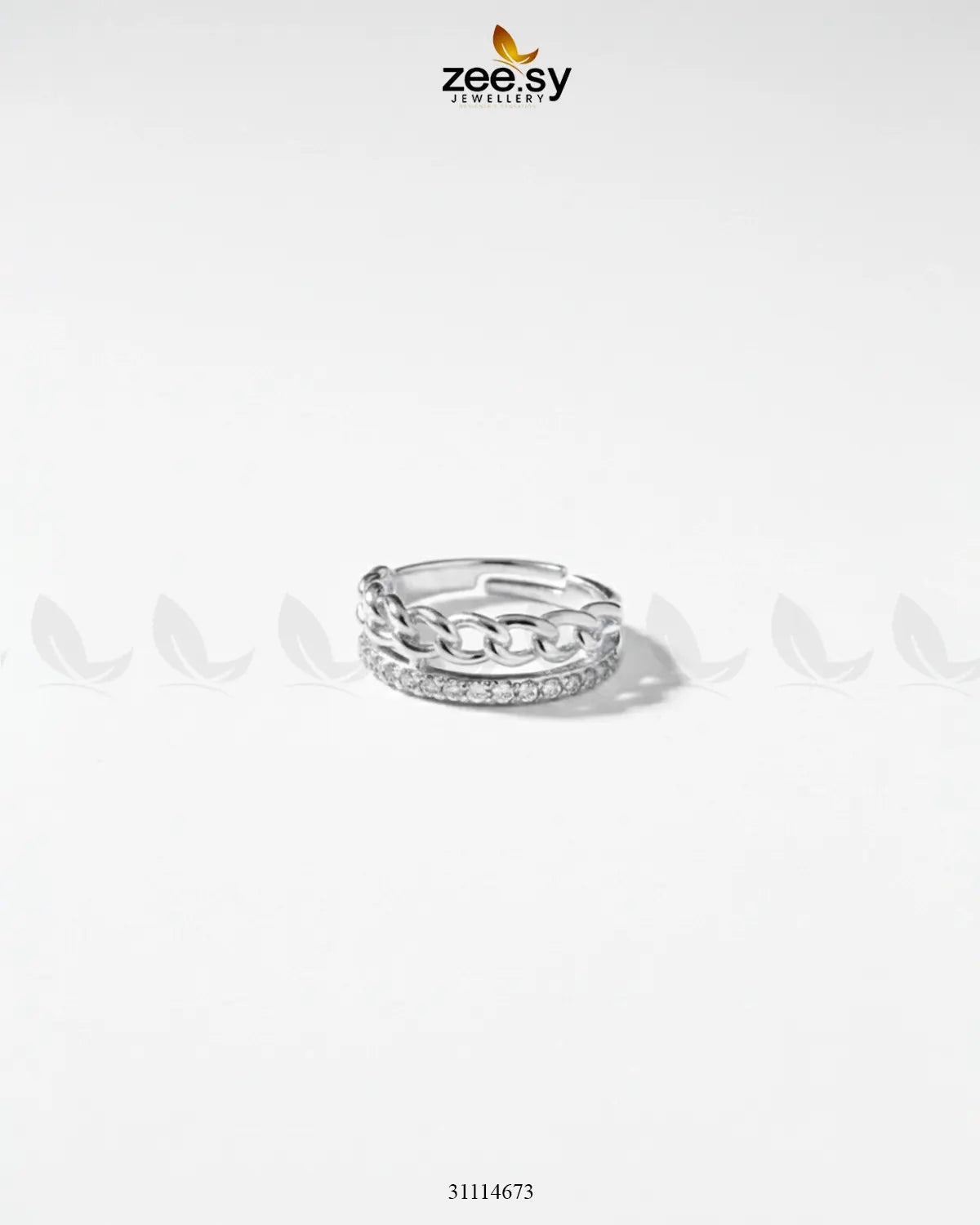 GleamLink Ring Silver - Zeesy Jewellery