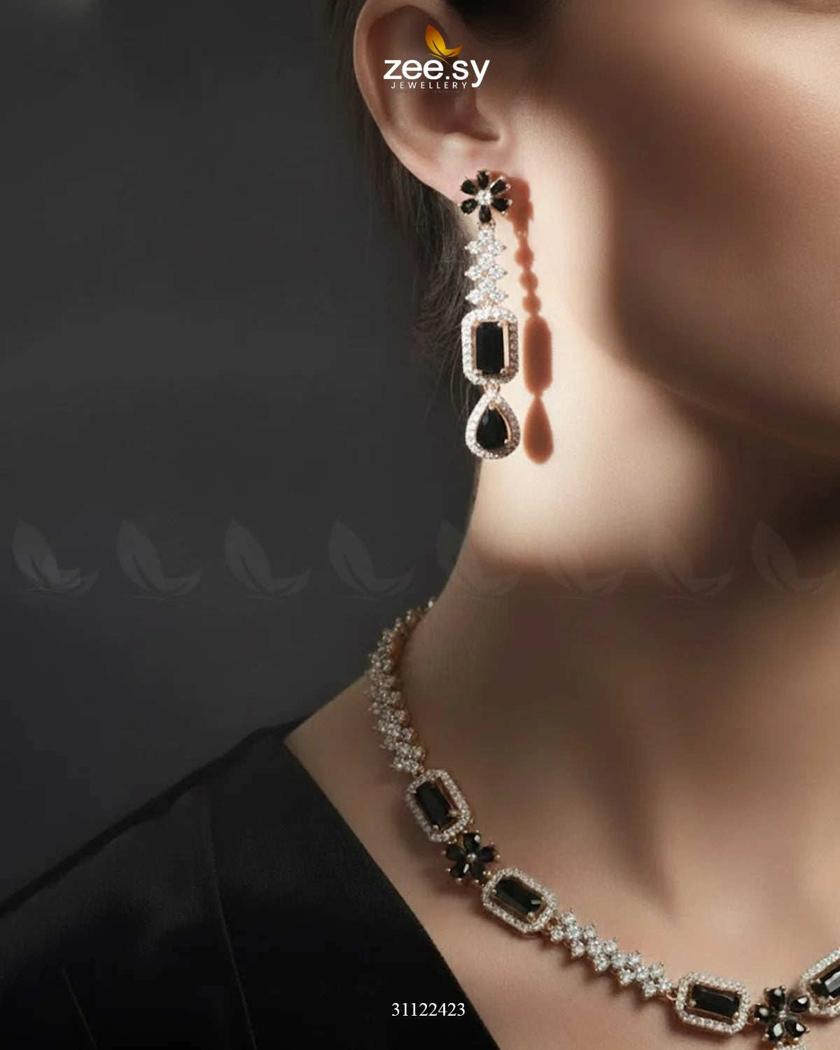 Destiny's Grand Oval Necklace Set - Zeesy Jewellery