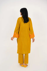 Qurb Stitched 2 Piece Winter Collection'2025-Golden Magic