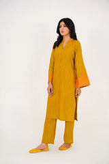 Qurb Stitched 2 Piece Winter Collection'2025-Golden Magic