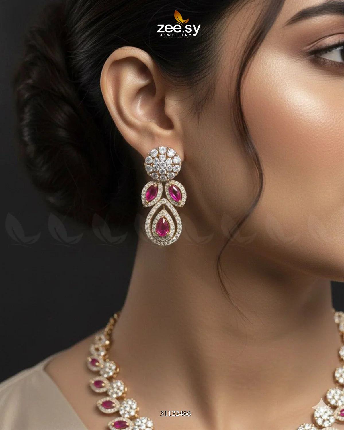 Floral Gilded Sentimental Cluster Necklace - Zeesy Jewellery