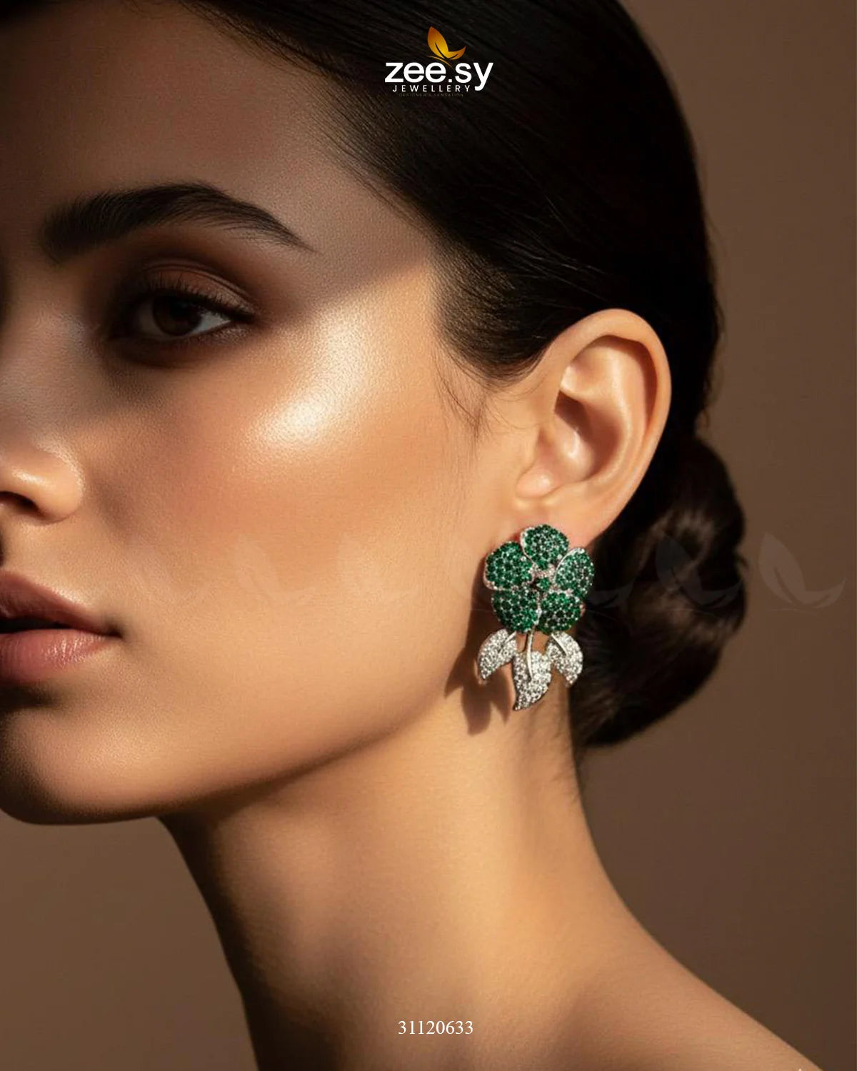 Dazzling Crystal Rose Drop Earrings - Zeesy Jewellery