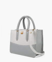 RTW Creation - Grey crocodile satchel bag