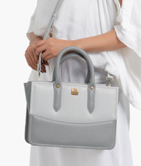 RTW Creation - Grey crocodile satchel bag