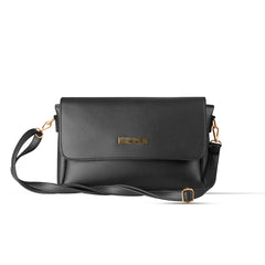 Vesper Black women's shoulder bag in black by Bag X