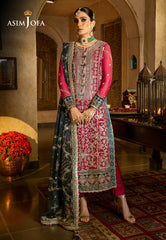 Asim Jofa Velvet Festive Ajvf-06 Embroidered Chiffon 3 Pcs