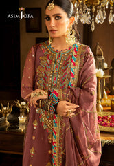 Asim Jofa Velvet Festive Ajvf-02 Embroidered Chiffon 3 Pcs