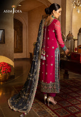 Asim Jofa Velvet Festive Ajvf-06 Embroidered Chiffon 3 Pcs