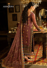 Asim Jofa Velvet Festive Ajvf-02 Embroidered Chiffon 3 Pcs