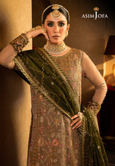 Asim Jofa Velvet Festive Ajvf-05 Embroidered Chiffon 3 Pcs