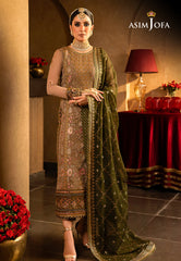 Asim Jofa Velvet Festive Ajvf-05 Embroidered Chiffon 3 Pcs