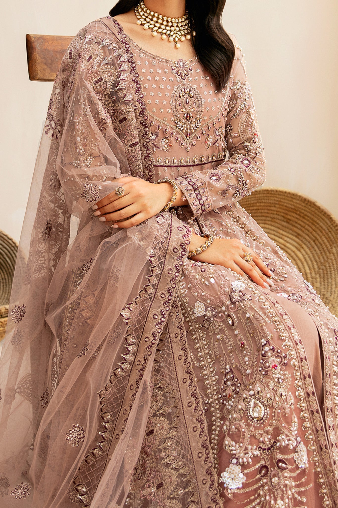 Ramsha Unstitched 3 Piece Luxury Festive Wedding Vol-04 Collection'2024-HA-401