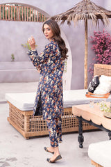 Hey Day by Esra Stitched 2 Piece Summer Printed Lawn Collection'2023-HD-05-Blue