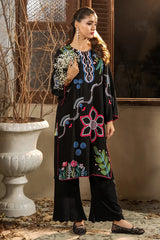 Dhaga Stitched Summer Women Suit-Midnight folk
