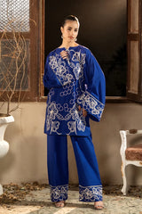 Dhaga Stitched Summer Women Suit-Floral Honey Comb