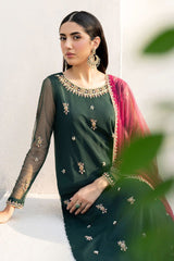 Arzou By Zarif Unstitched 3 Piece Hand Emb Formals Collection'2025-HW-03-Raya