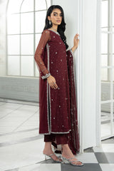 Arzou By Zarif Unstitched 3 Piece Hand Emb Formals Collection'2025-HW-04-Solena