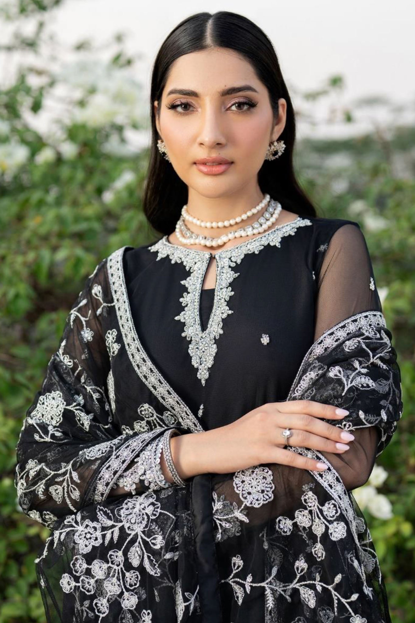 Arzou By Zarif Unstitched 3 Piece Hand Emb Formals Collection'2025-HW-05-Clara