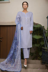 Daily Drop By Hz Stitched 3 Piece Solids Twinset Collection'2025-SDJ-3P-L05