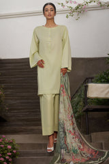 Daily Drop By Hz Stitched 3 Piece Solids Twinset Collection'2025-DJ-3P-LO3