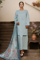 Daily Drop By Hz Stitched 3 Piece Solids Twinset Collection'2025-SDJ-3P-B03