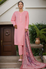 Daily Drop By Hz Stitched 3 Piece Solids Twinset Collection'2025-SDJ-3P-S05