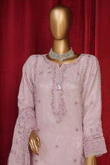 Fasaane By HZ Stitched 3 Piece Formals Chiffon Vol-08 Suit-HZK-194-Lilac