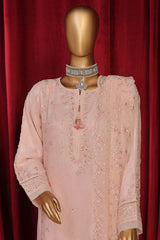 Fasaane By HZ Stitched 3 Piece Formals Chiffon Vol-08 Suit-HZK-194-Peach