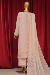 Fasaane By HZ Stitched 3 Piece Formals Chiffon Vol-08 Suit-HZK-194-Peach