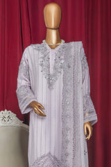 Fasaane By HZ Stitched 3 Piece Formals Chiffon Vol-09 Suit-HZK-212-Lilac