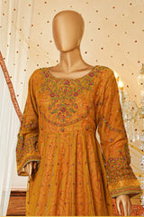 Shaadmaani By HZ Stitched 3 Piece Luxury Formals Suit-HZK-213-Mustard