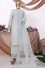 HZ Stitched 3 Piece Luxe Pret Formals Collection'2025-HZK-221-Baby Blue